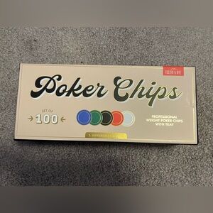 FOSTER & RYE POKER CHIP SET *NEW*